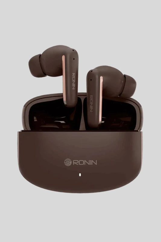 Ronin R-140 (original) ANC & ENC Earbuds, 500mAh Battery with AI Voice Assistant, Gaming Mode, High-Performance Quad Mic Setup