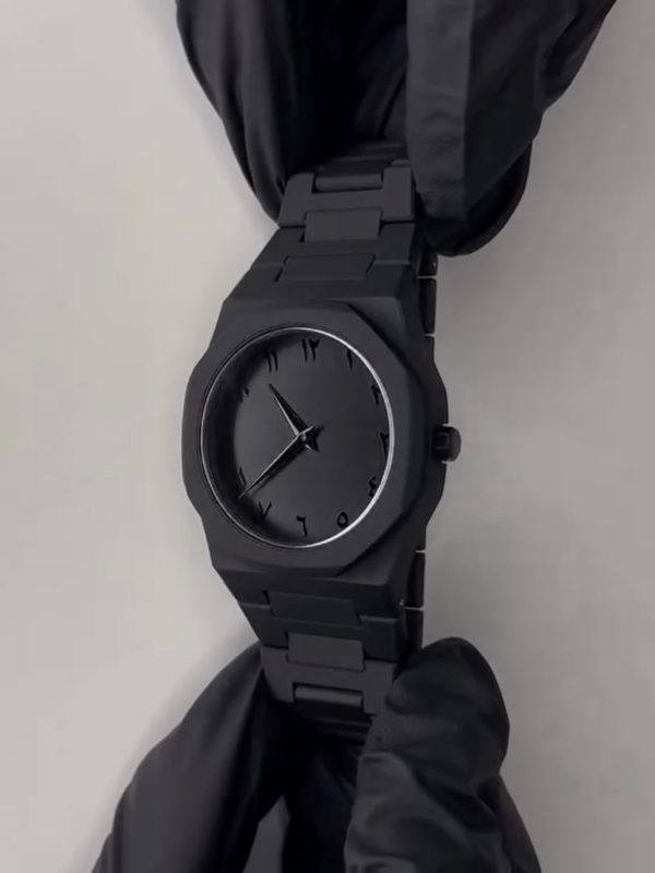 Full Black Aura Quartz Watch – Lightweight Design, , Premium Quality & Finish – Best Quality Analog Watch For Boys – Watch For Men | Full Black Color Watch