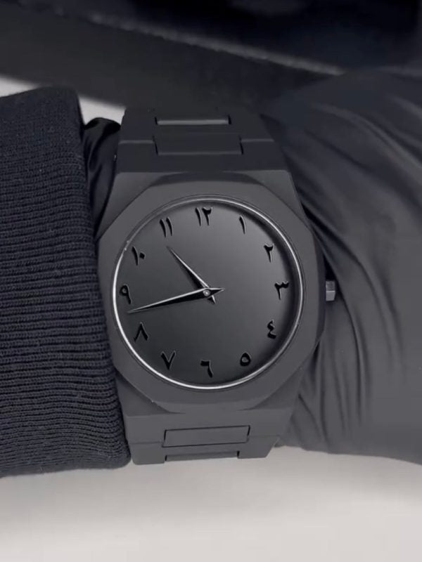 Full Black Aura Quartz Watch – Lightweight Design, , Premium Quality & Finish – Best Quality Analog Watch For Boys – Watch For Men | Full Black Color Watch