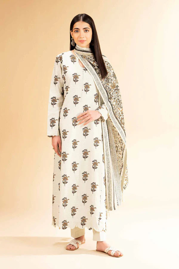 Nishat 3 piece printed Doriya Lawn
