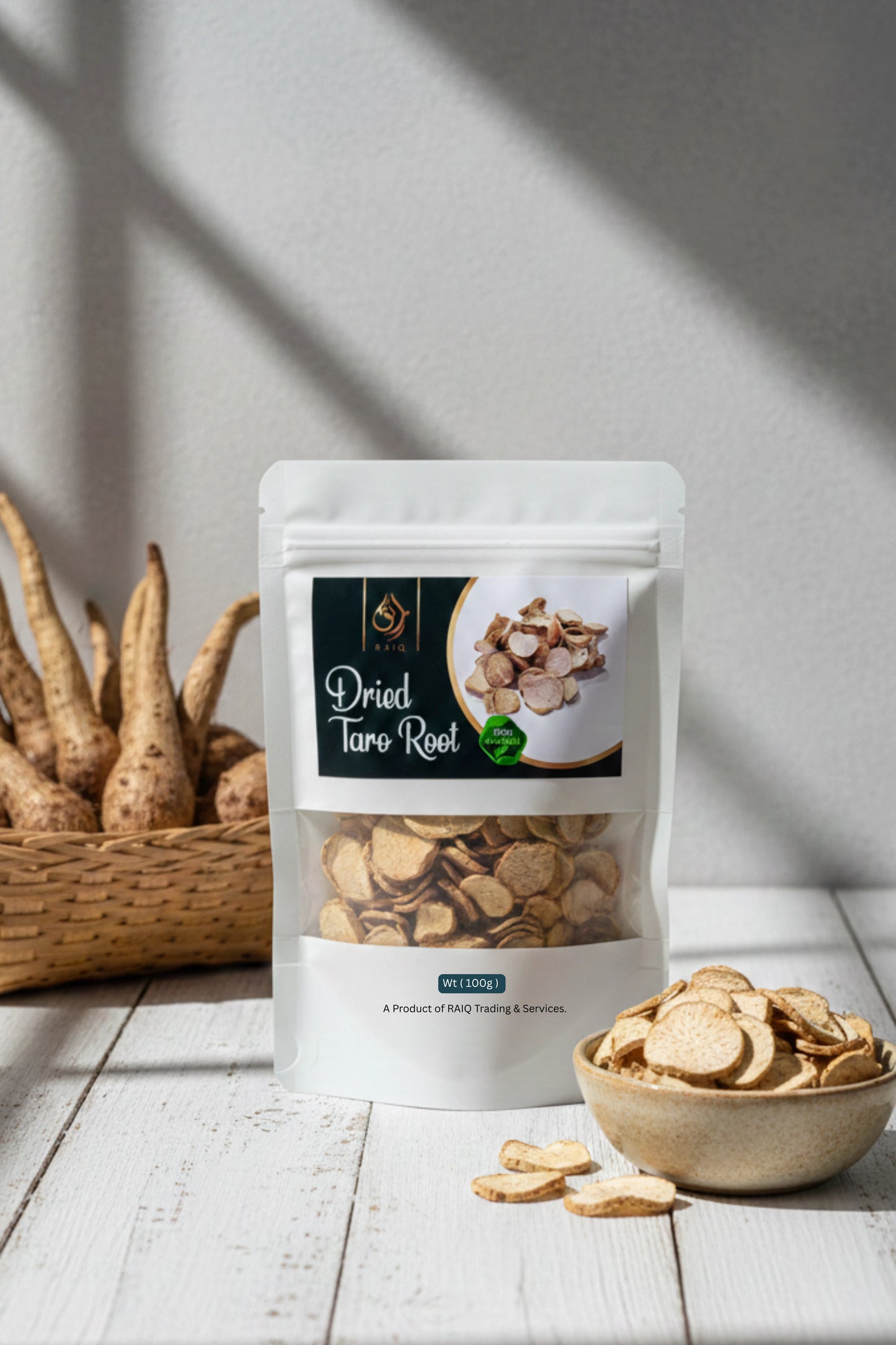 Dried Taro Root (Arvi) – Natural Cut