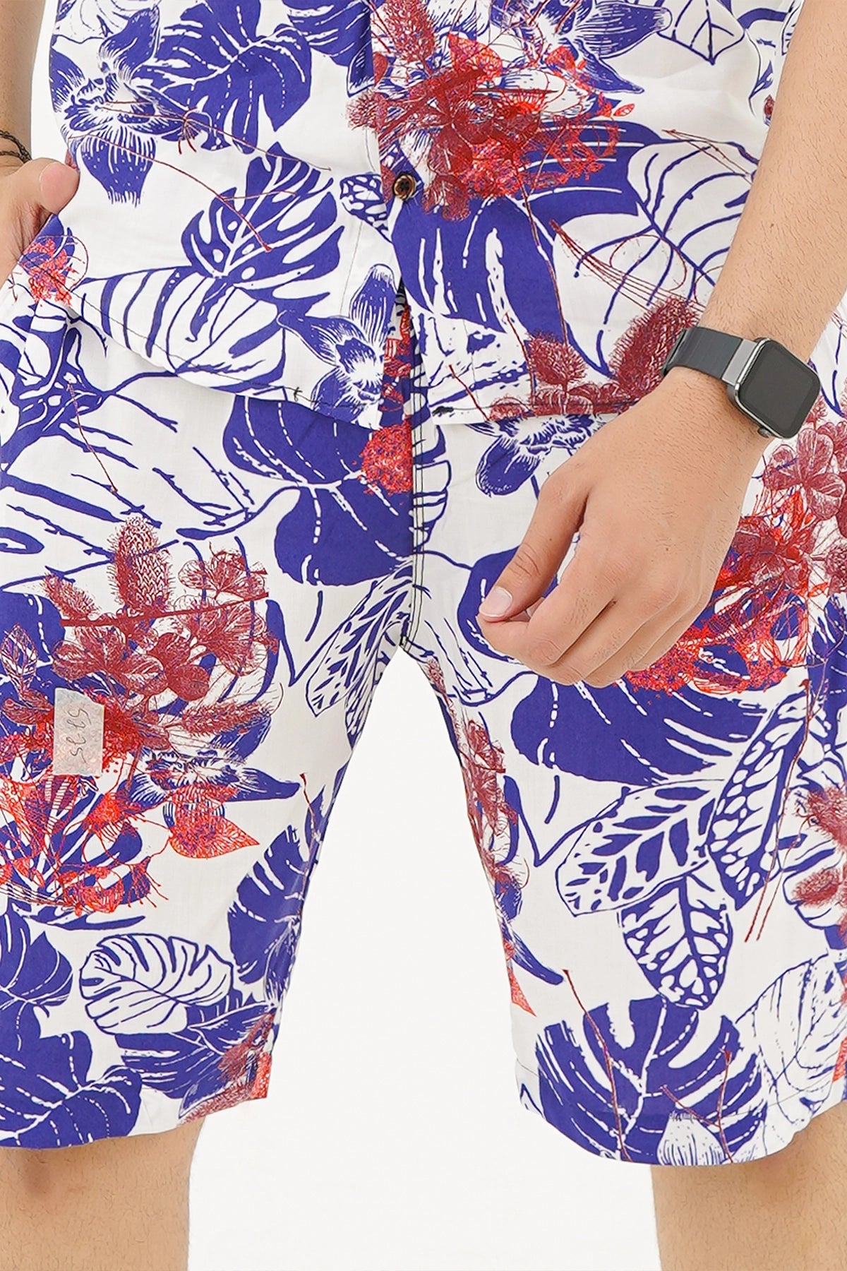 Islander Tropical Mist Shirt & Shorts Set For Men (A005)