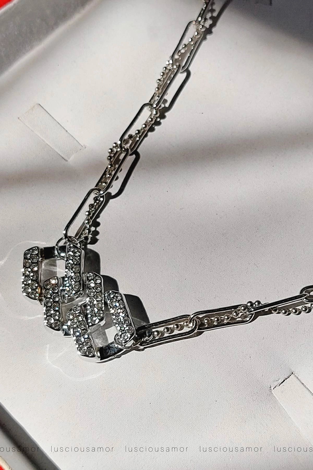 Stainless steel chain zarcoon necklace LA001-2
