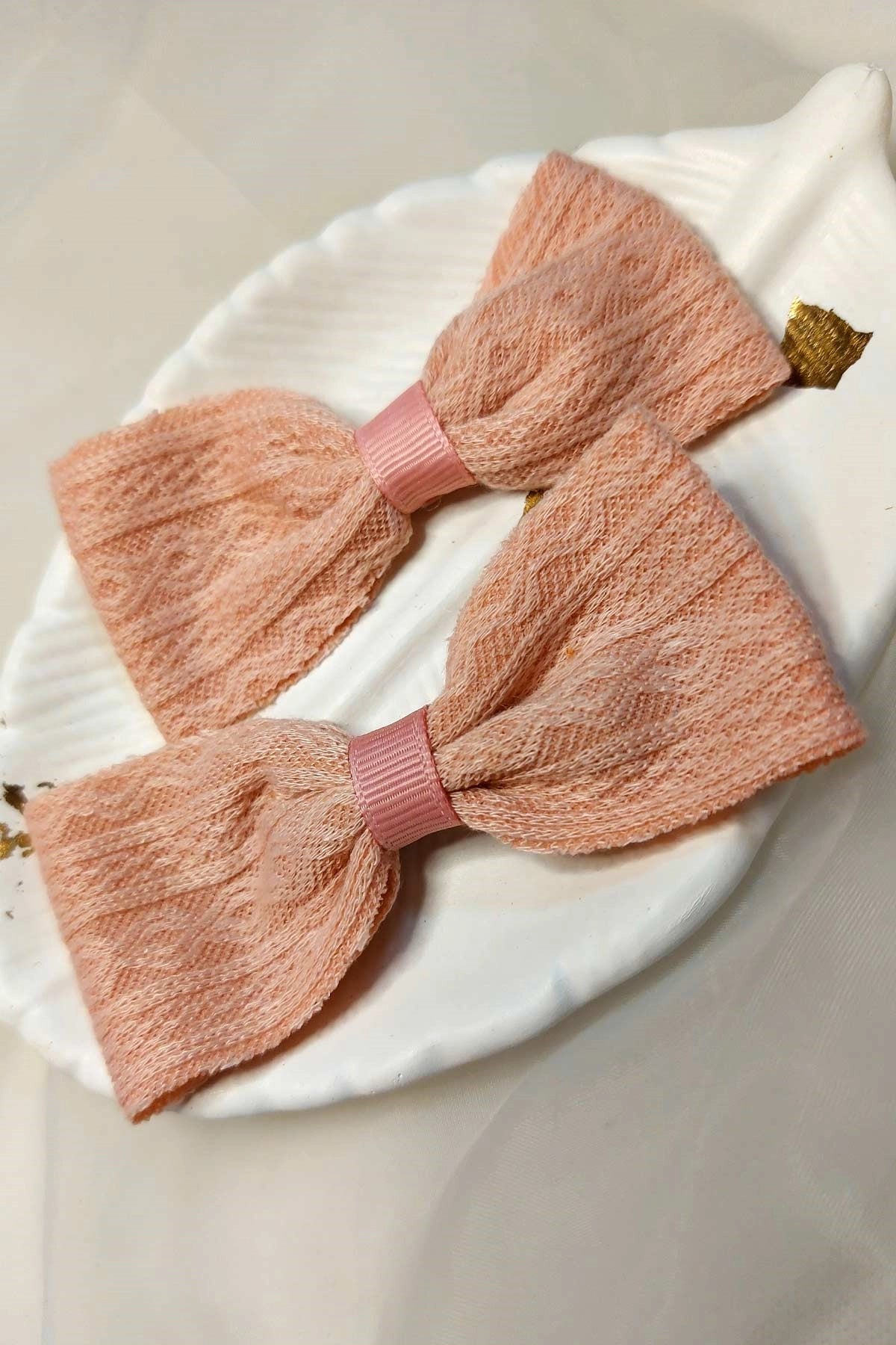 Satin Fabric Bow Hair Clip HC-007