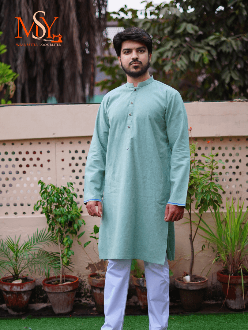 Kurta Khaddar Green - Open Market Pakistan