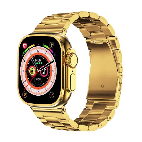 C9 Ultra Max Gold Edition Color Smart Watch 2.1 Inch Screen With Hryfine App - Open Market Pakistan