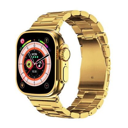 C9 Ultra Max Gold Edition Color Smart Watch 2.1 Inch Screen With Hryfine App - Open Market Pakistan