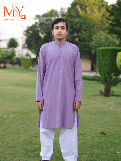 Kurta Khaddar Purple - Open Market Pakistan