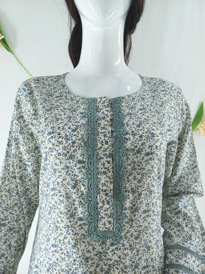 Timeless High-Quality Shirt with Lace Detailing for All Seasons - Open Market Pakistan