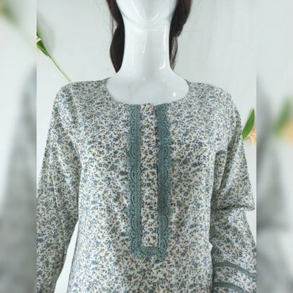 Timeless High-Quality Shirt with Lace Detailing for All Seasons - Open Market Pakistan