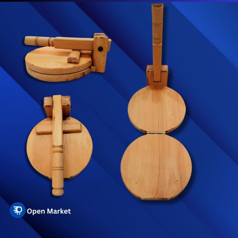 Bundle Offer: Wooden Roti Maker + Free Cutting Board - Open Market Pakistan