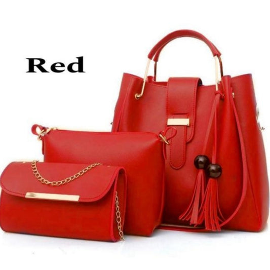 New Collection 3pcs Set Soft Leather Hand Bag