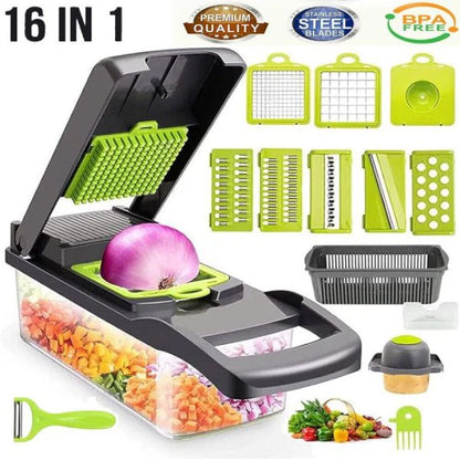 14 In 1 Vegetable Chopper and Cutter - Open Market Pakistan