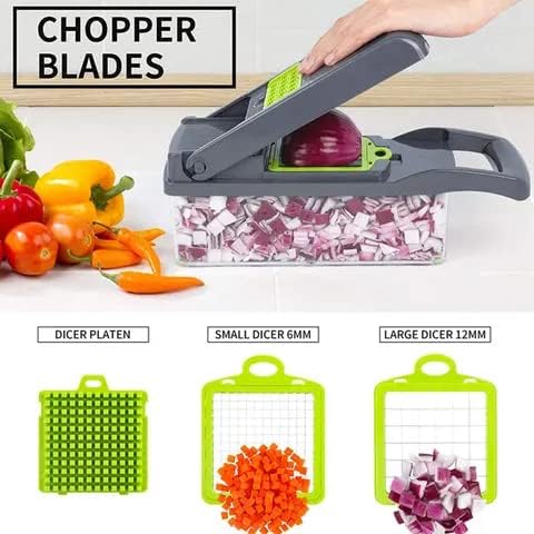 14 In 1 Vegetable Chopper and Cutter - Open Market Pakistan