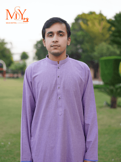 Kurta Khaddar Purple - Open Market Pakistan