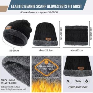 Coral Fleece Scarf Hats Winter Beanies Soft For Men’s And Women’s - Open Market Pakistan