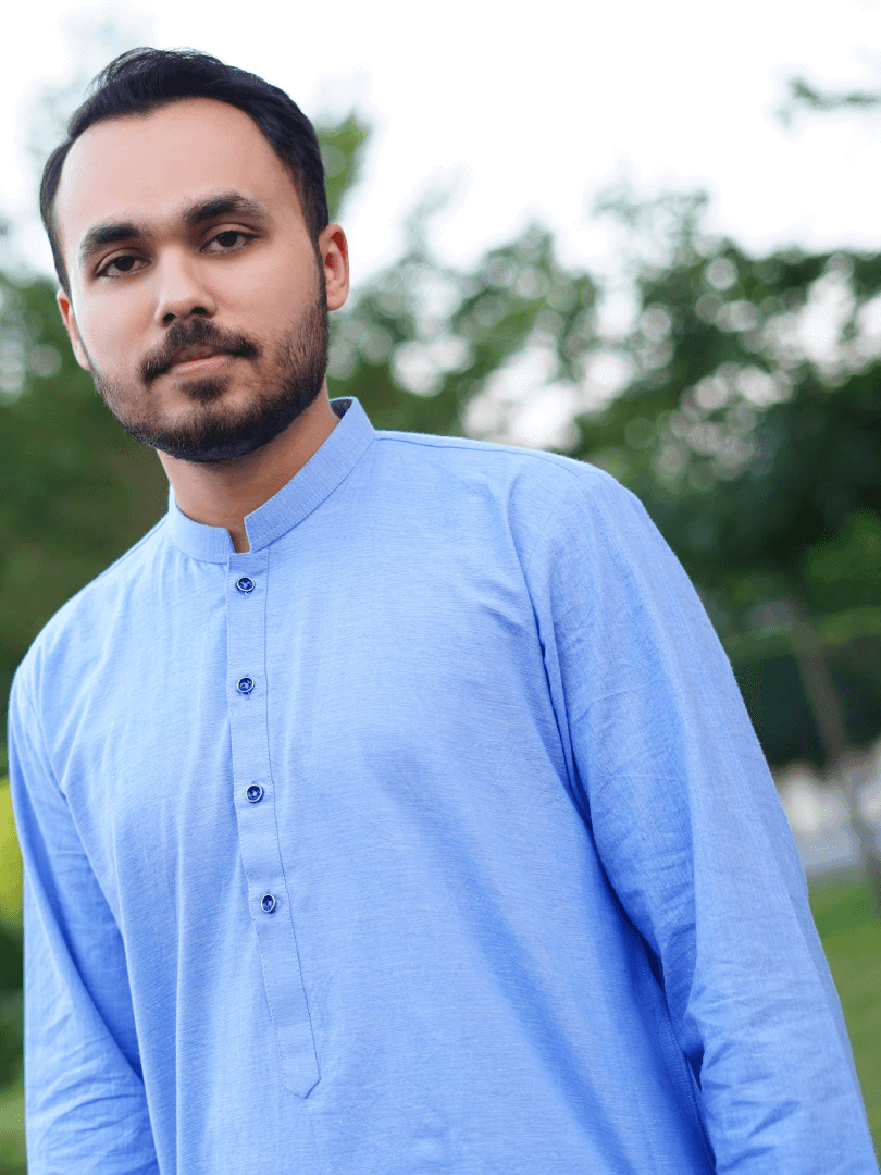 Kurta Khaddar Blue - Open Market Pakistan