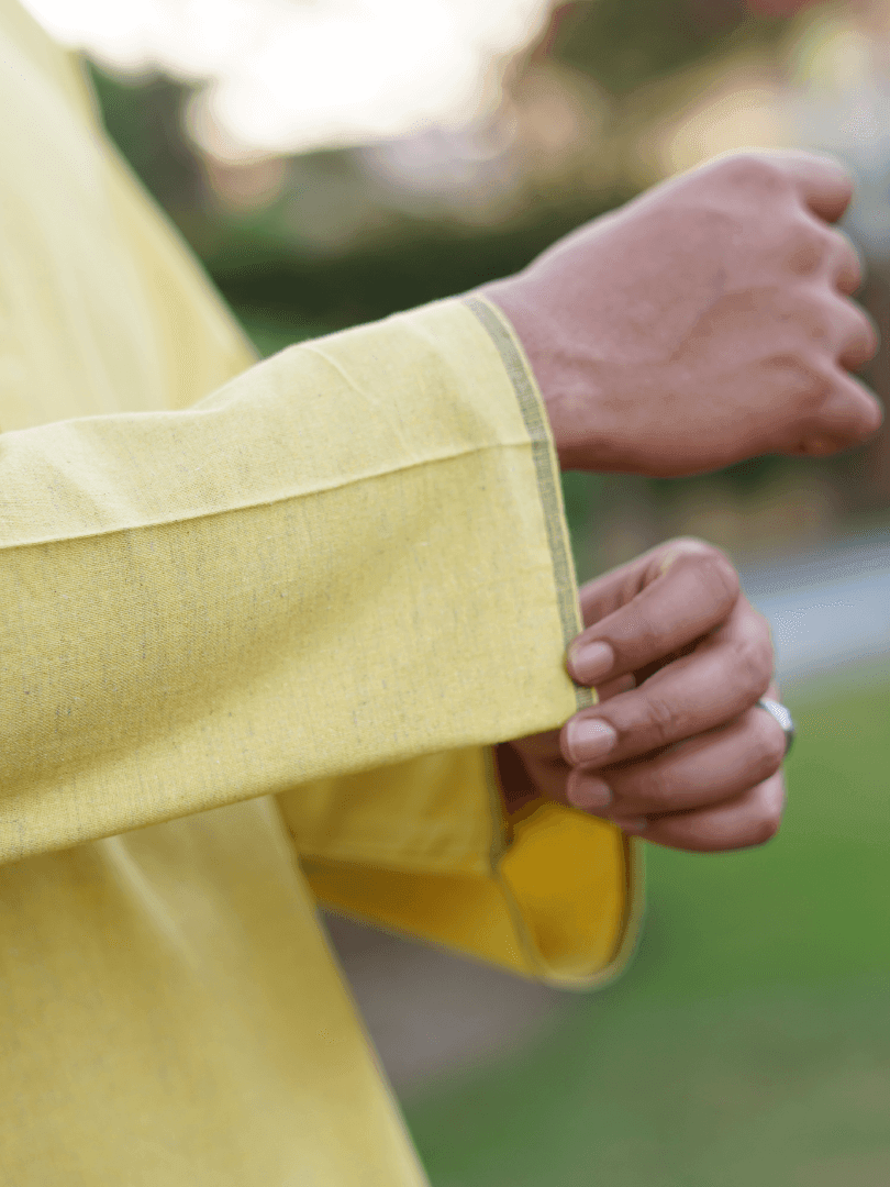 Kurta Khaddar Yellow - Open Market Pakistan