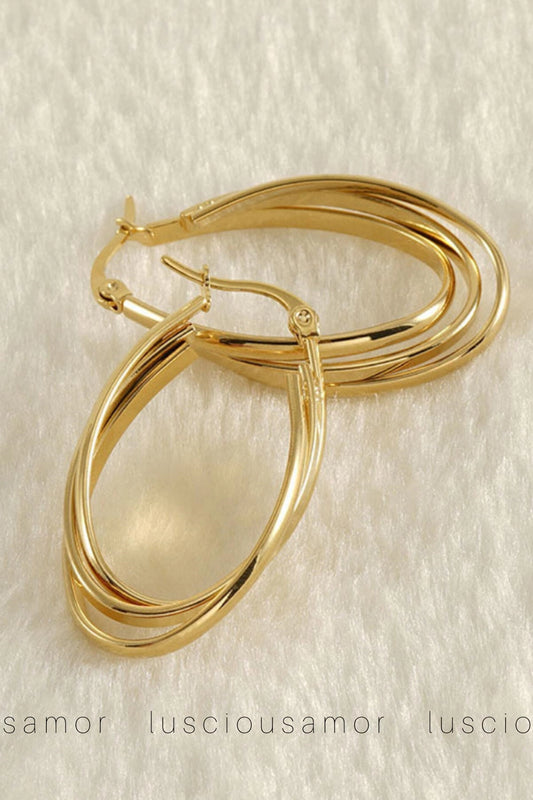 3 loop earrings LA001