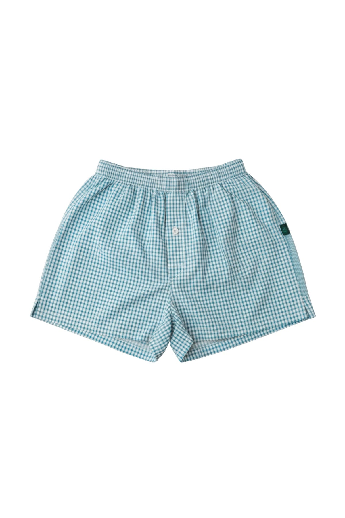 Soft Grey Mini-Check Woven Boxer