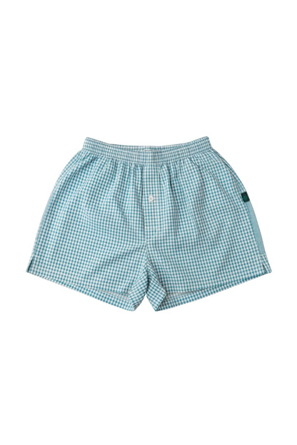 Soft Grey Mini-Check Woven Boxer