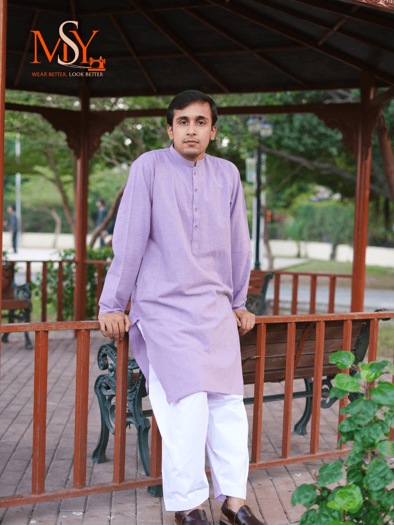 Kurta Khaddar Purple - Open Market Pakistan