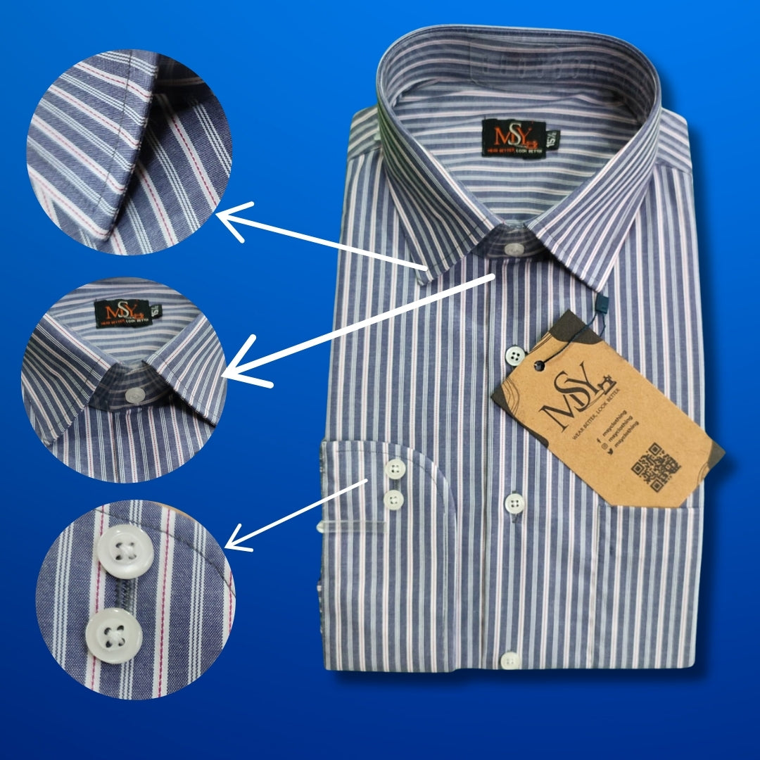 Lining Formal Dress Shirt - Open Market Pakistan