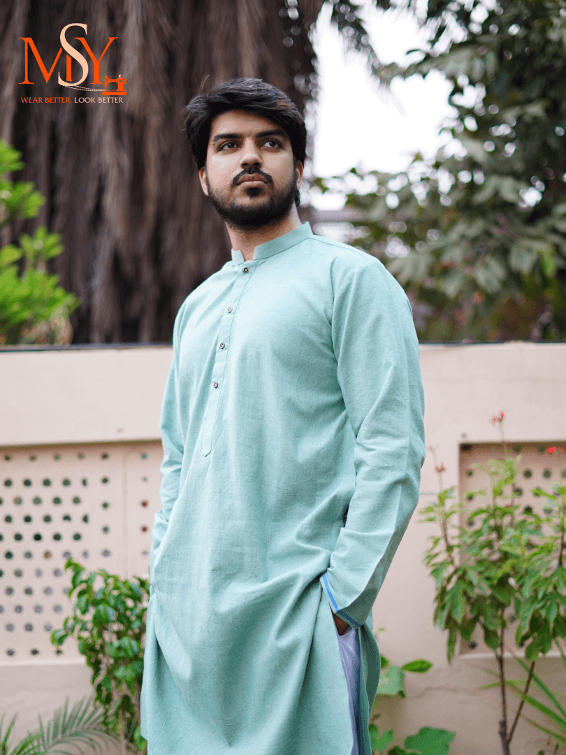 Kurta Khaddar Green - Open Market Pakistan