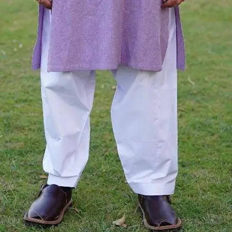 Shalwar - White Lattha - Open Market Pakistan