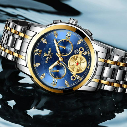 Fngeen Luxury watch blue dial