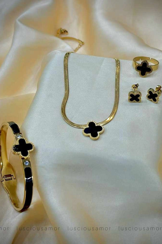 Stainless Steel Black Clover Set - LA-002