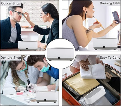 Ultrasonic Cleaner Jewelry Watch Eye Glasses Ring Makeup Brush Cleaning Machine (Random Color) - Open Market Pakistan