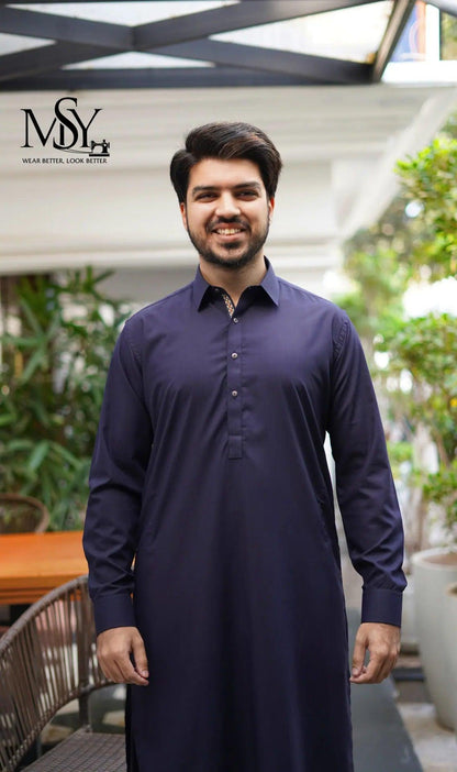 Shalwar Kameez - Royal Blue - Open Market Pakistan