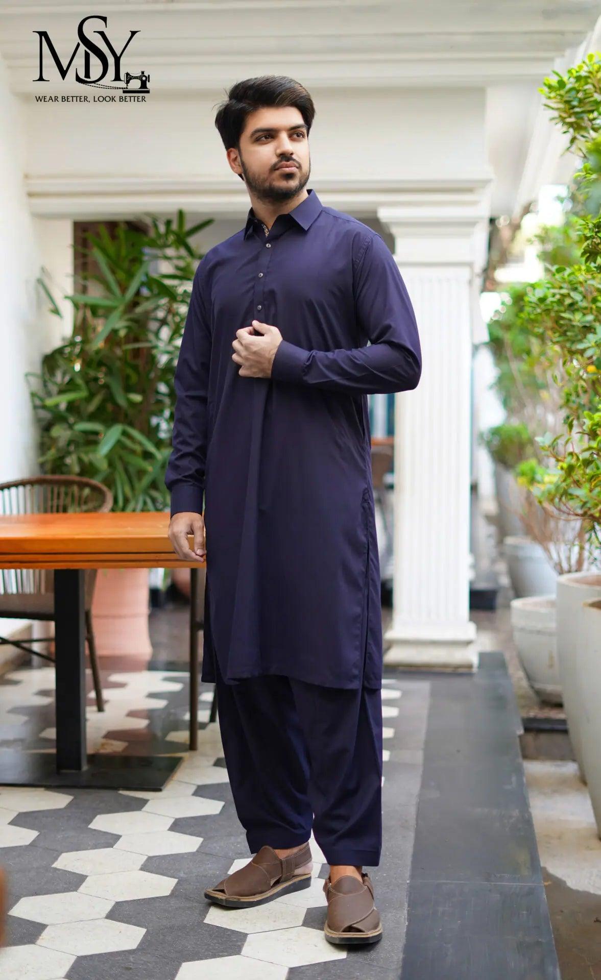 Shalwar Kameez - Royal Blue - Open Market Pakistan