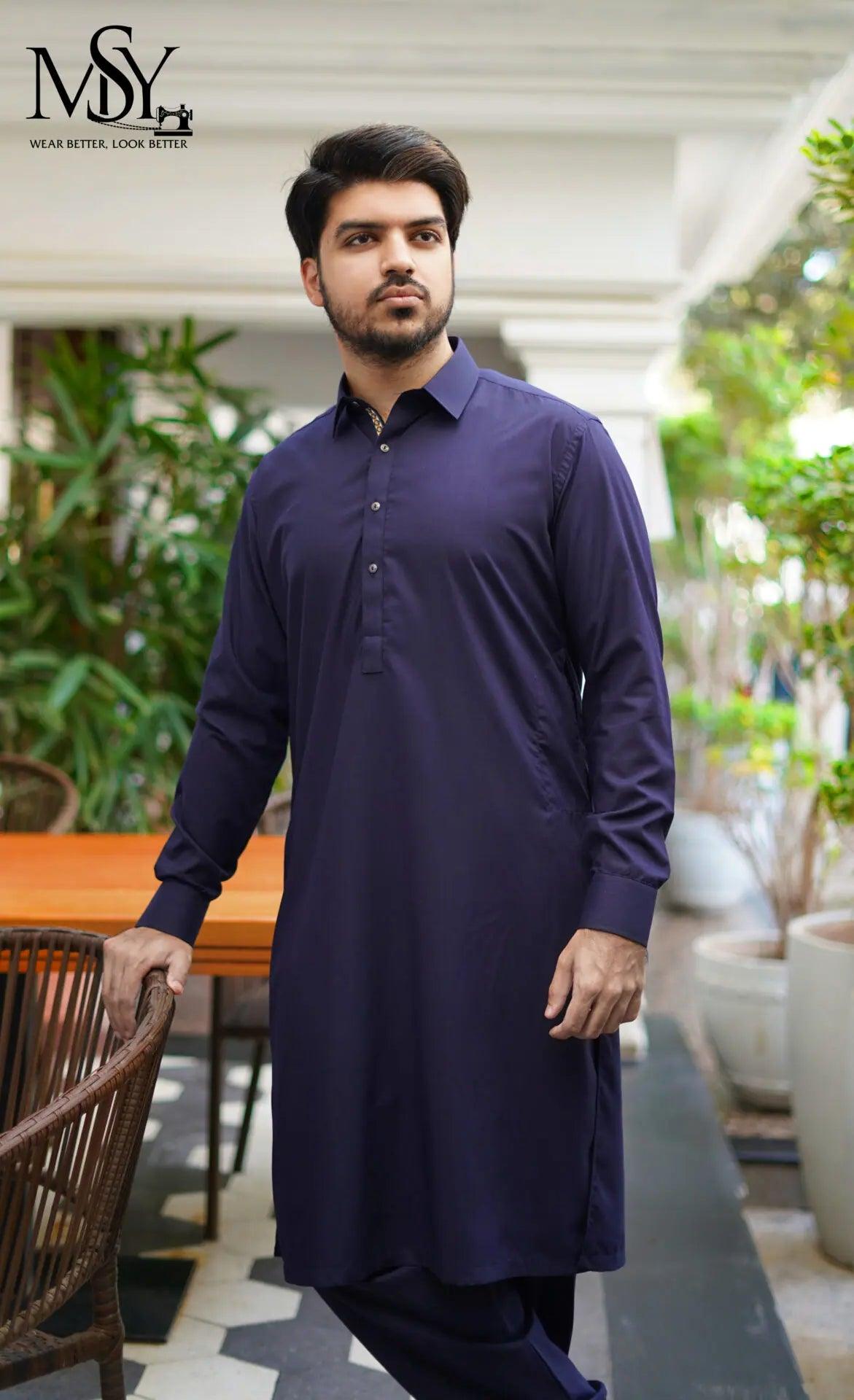 Shalwar Kameez - Royal Blue - Open Market Pakistan