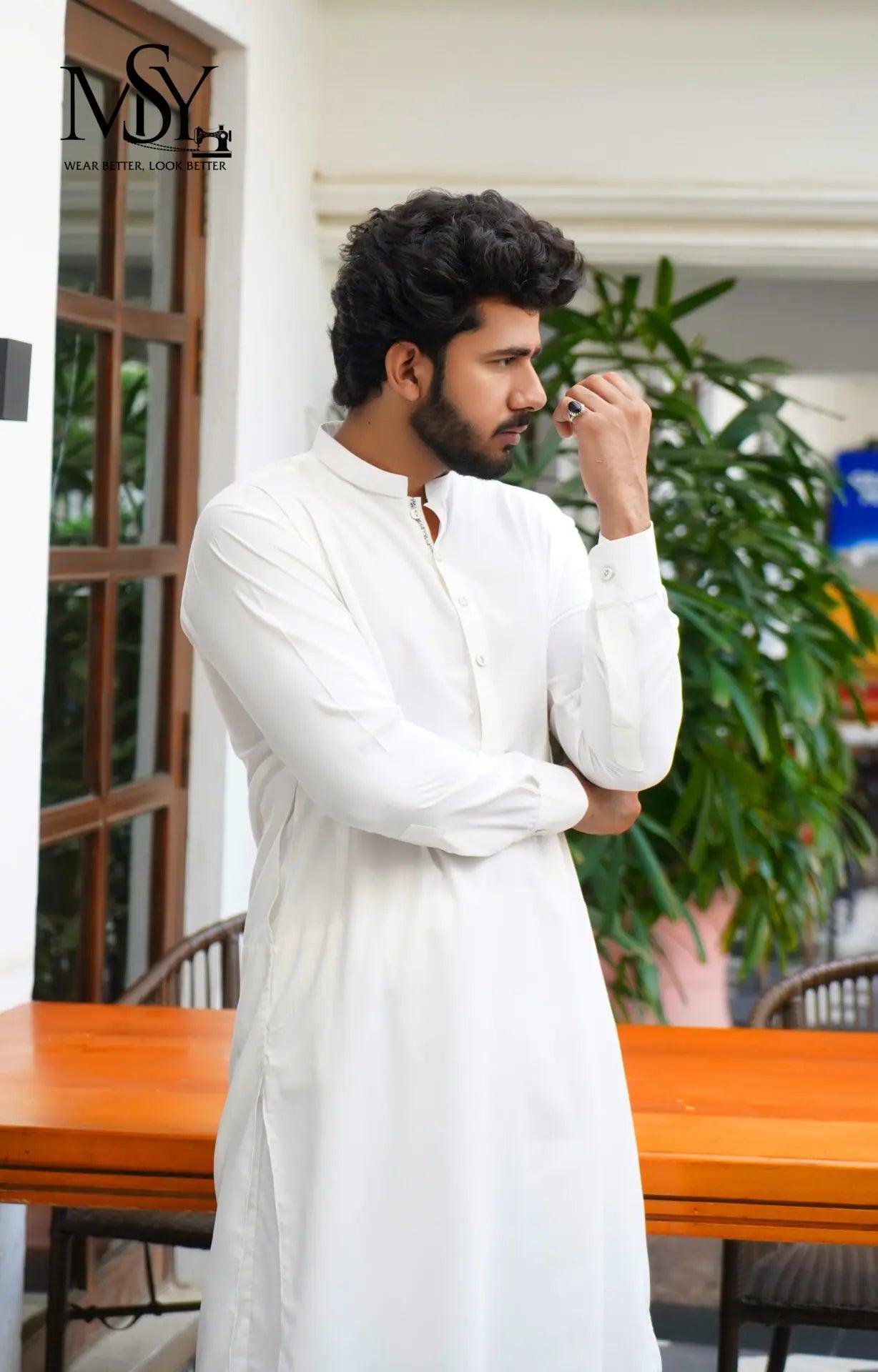 Shalwar Kurta - Off White - Open Market Pakistan