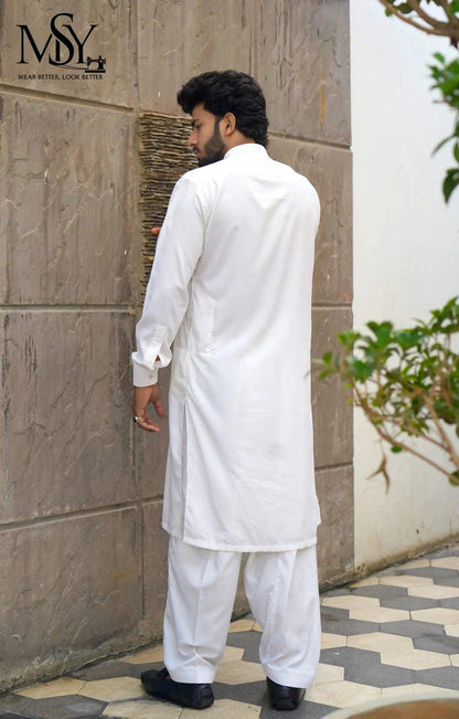 Shalwar Kurta - Off White - Open Market Pakistan