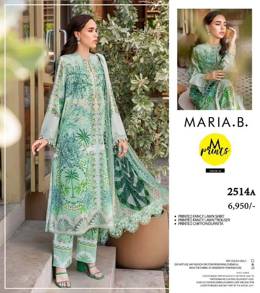 Mariya B 3 piece printed Doriya Lawn