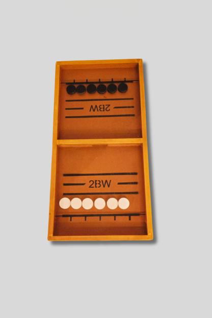 Fast Sling Puck Challenge - Wooden Game Board Large