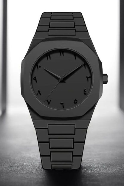 Full Black Aura Quartz Watch – Lightweight Design, , Premium Quality & Finish – Best Quality Analog Watch For Boys – Watch For Men | Full Black Color Watch