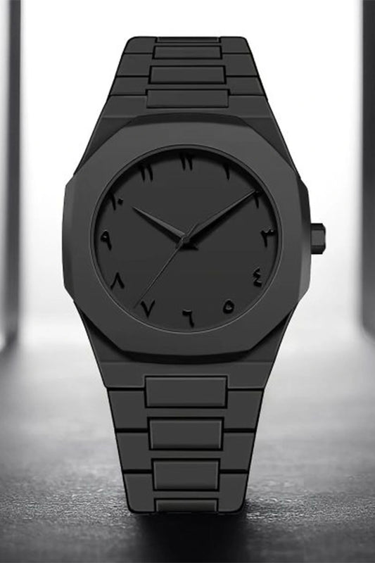 Full Black Aura Quartz Watch – Lightweight Design, , Premium Quality & Finish – Best Quality Analog Watch For Boys – Watch For Men | Full Black Color Watch