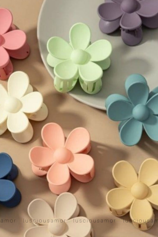 Matte flower claw clip-LA001-F
