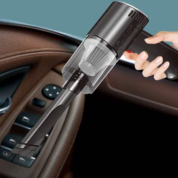 Portable Car Vacuum Cleaner Wireless Handheld Vacuum Cleaner For Car Home Strong Suction 2in1 - Open Market Pakistan