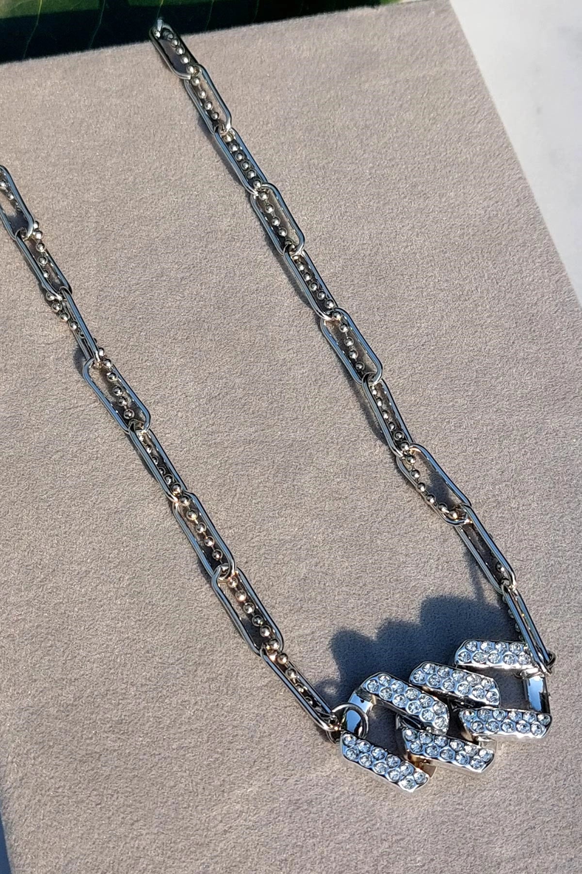 Stainless steel chain zarcoon necklace-LA006