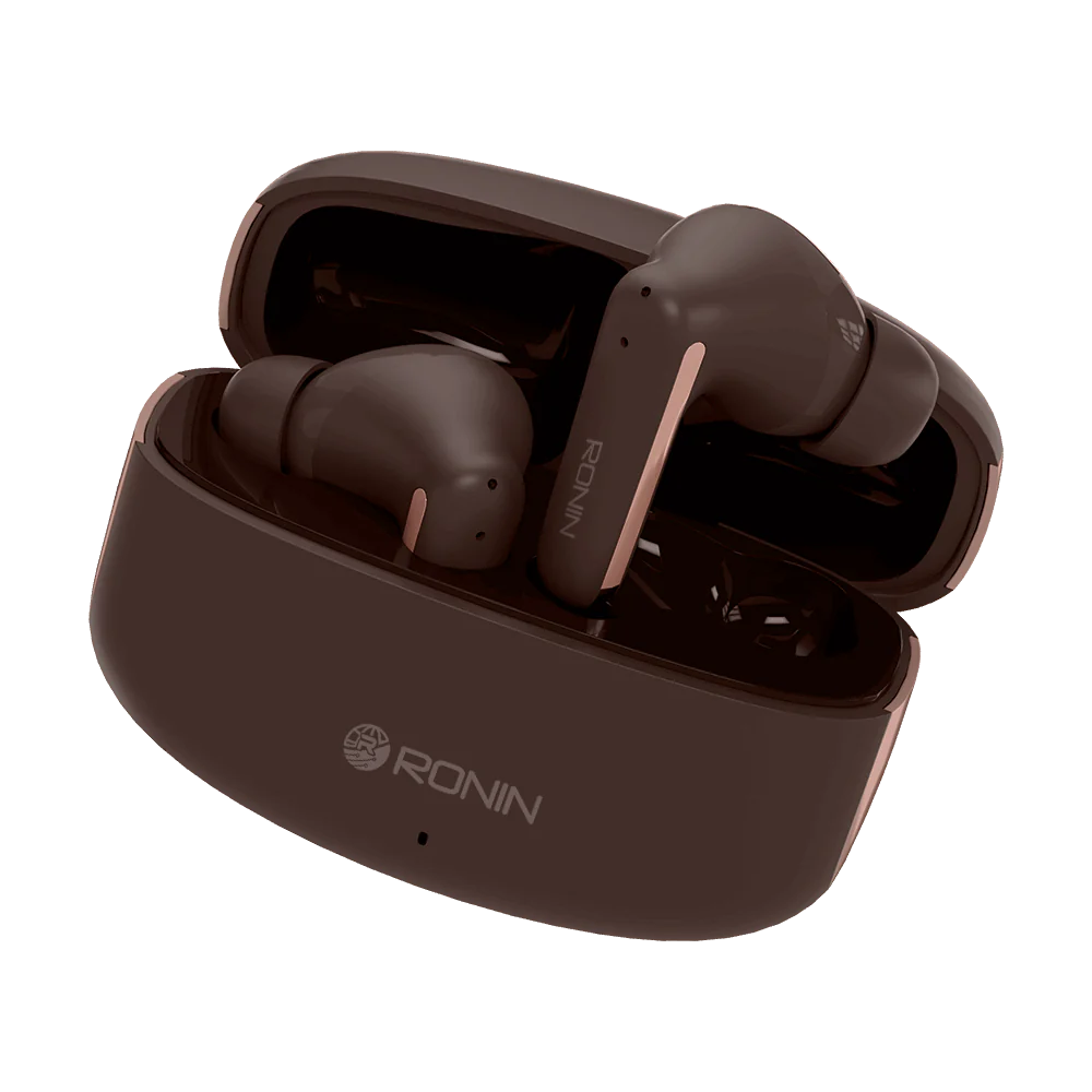 Ronin R-140 (original) ANC & ENC Earbuds, 500mAh Battery with AI Voice Assistant, Gaming Mode, High-Performance Quad Mic Setup