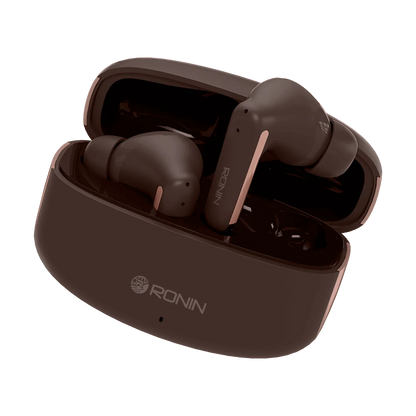 Ronin R-140 (original) ANC & ENC Earbuds, 500mAh Battery with AI Voice Assistant, Gaming Mode, High-Performance Quad Mic Setup