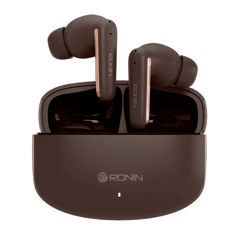 Ronin R-140 (original) ANC & ENC Earbuds, 500mAh Battery with AI Voice Assistant, Gaming Mode, High-Performance Quad Mic Setup