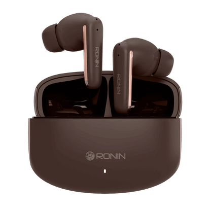 Ronin R-140 (original) ANC & ENC Earbuds, 500mAh Battery with AI Voice Assistant, Gaming Mode, High-Performance Quad Mic Setup