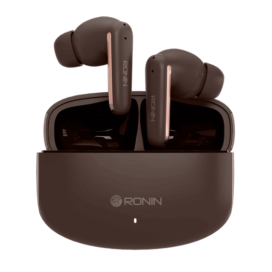 Ronin R-140 (original) ANC & ENC Earbuds, 500mAh Battery with AI Voice Assistant, Gaming Mode, High-Performance Quad Mic Setup