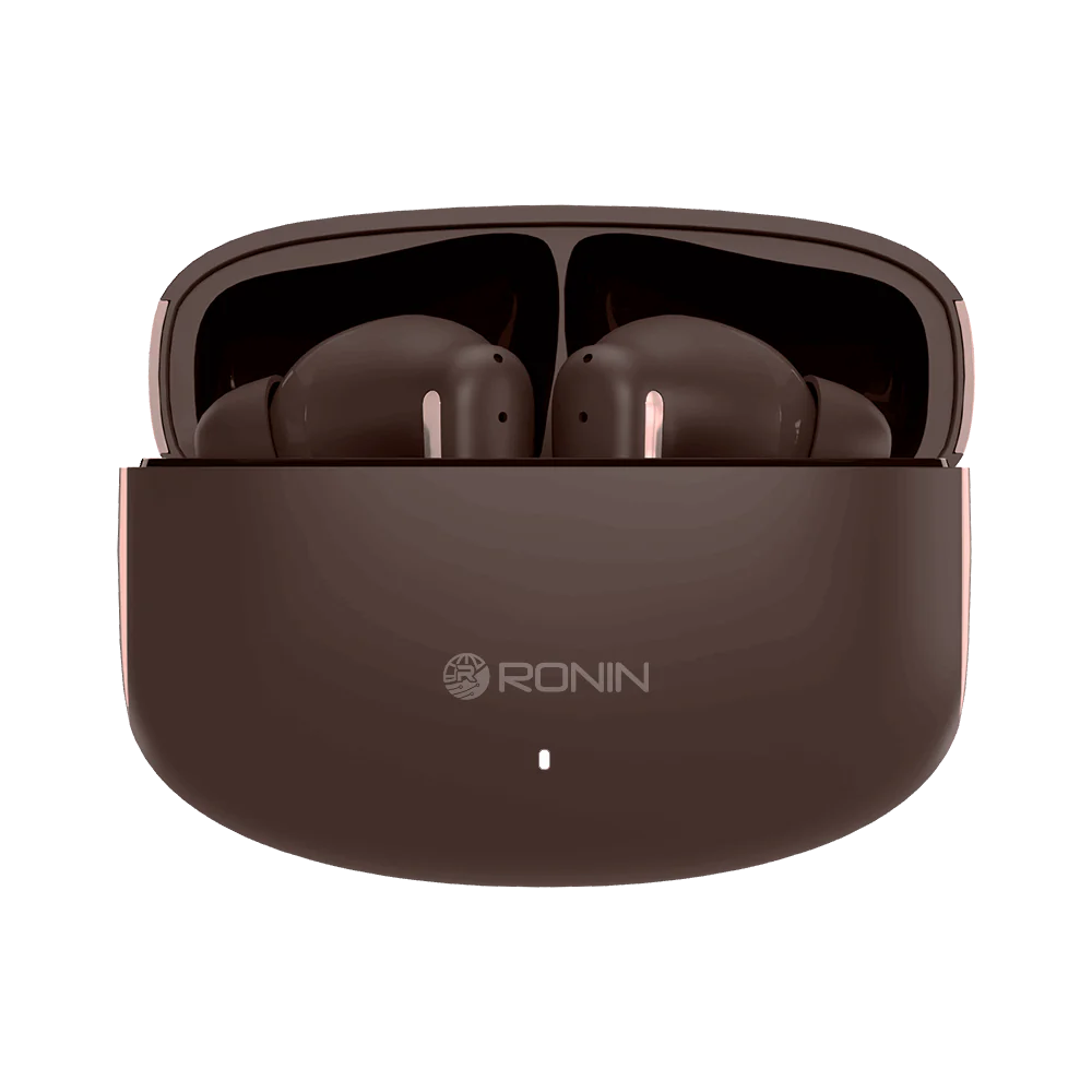 Ronin R-140 (original) ANC & ENC Earbuds, 500mAh Battery with AI Voice Assistant, Gaming Mode, High-Performance Quad Mic Setup